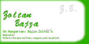 zoltan bajza business card